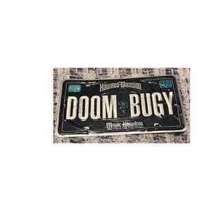 Disney Haunted Mansion Doom Buggy License Plate Magic Kingdom Souvenir Metal